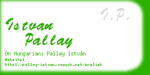 istvan pallay business card