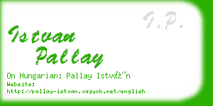 istvan pallay business card